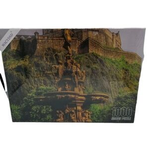*NEW* Edinburgh Castle & the Ross Fountain Scotland 1000 Piece Jigsaw Puzzle